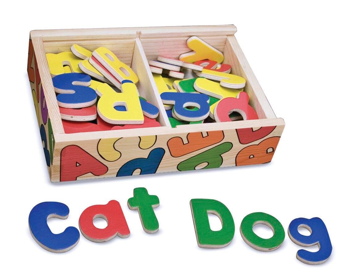 Melissa and doug wooden magnetic letters and numbers 63 pieces online